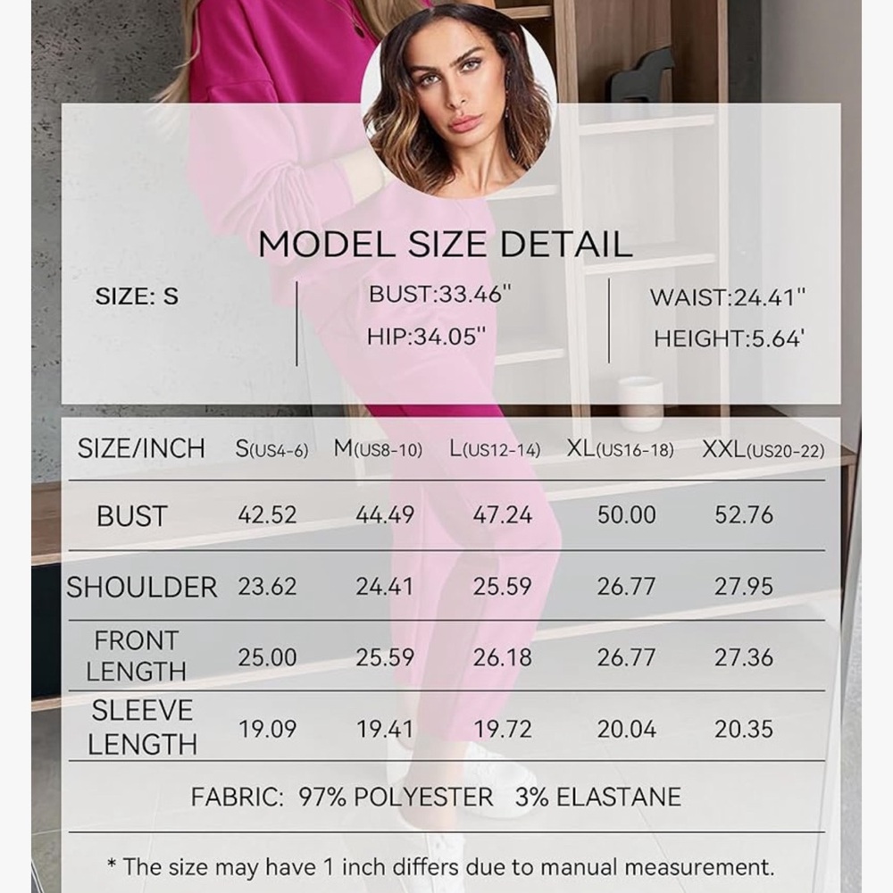 BTFBM 2024 Women 2 Piece Outfits Long Sleeve Pullover Jogger Pants Lounge